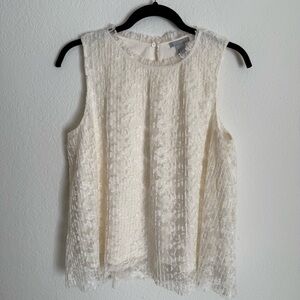 H&M Off White Lace Blouse